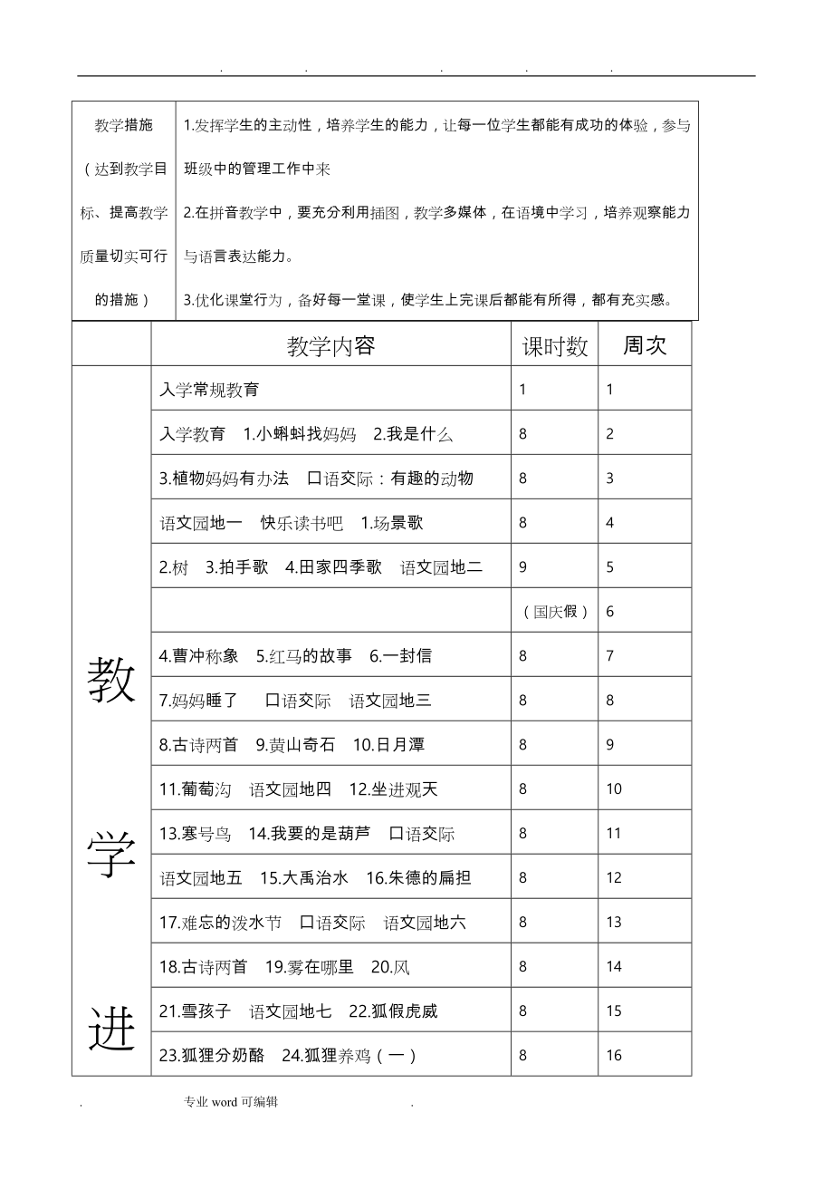 部编二年级语文（上册）全册教案_第3页