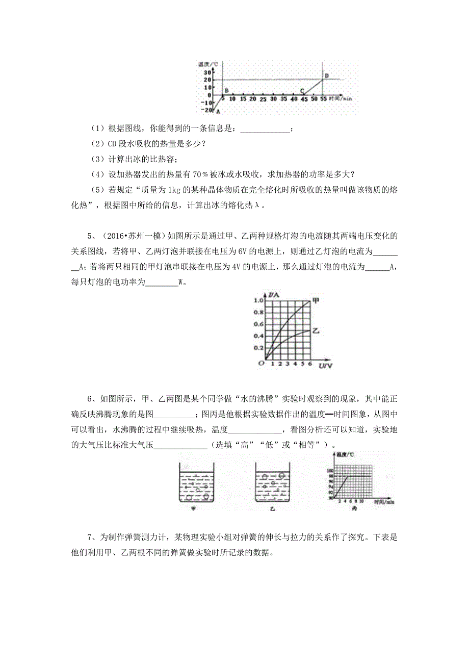 中考物理冲刺：图表信息专题 (提高)_第2页