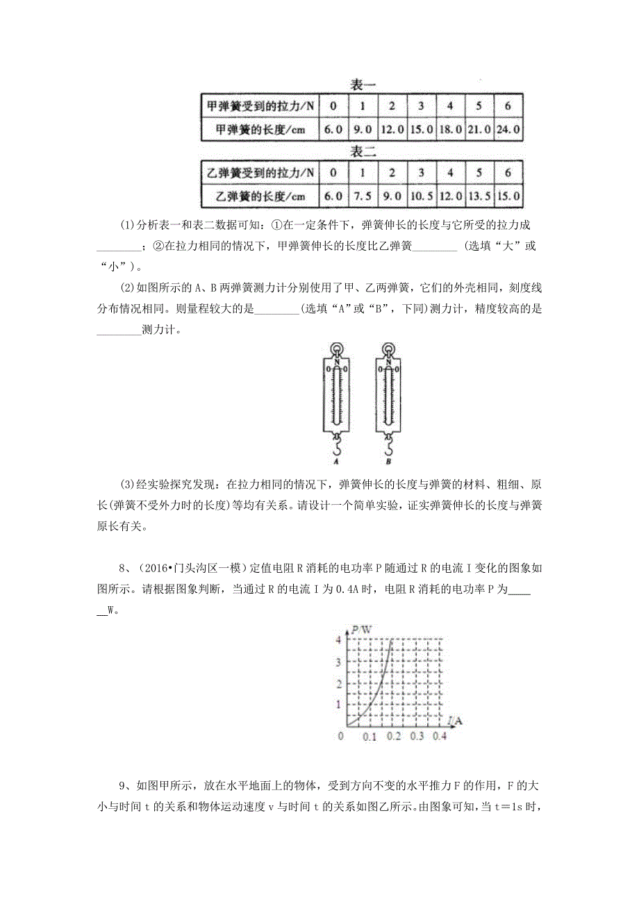 中考物理冲刺：图表信息专题 (提高)_第3页