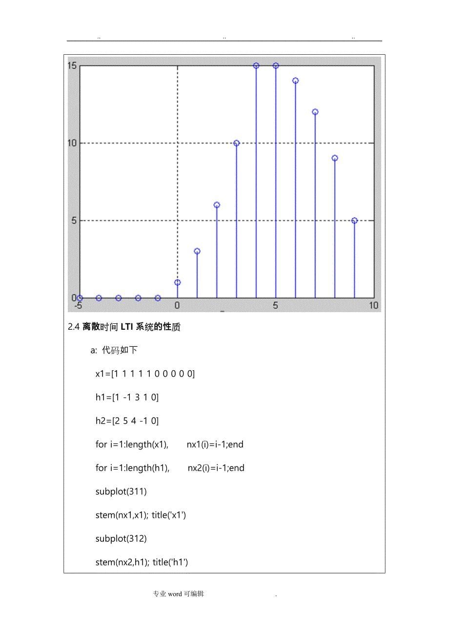 西工大信号与系统_实验2_第5页