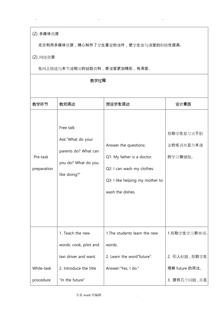 新深圳牛津小学英语五年级（上册）教案_第4页