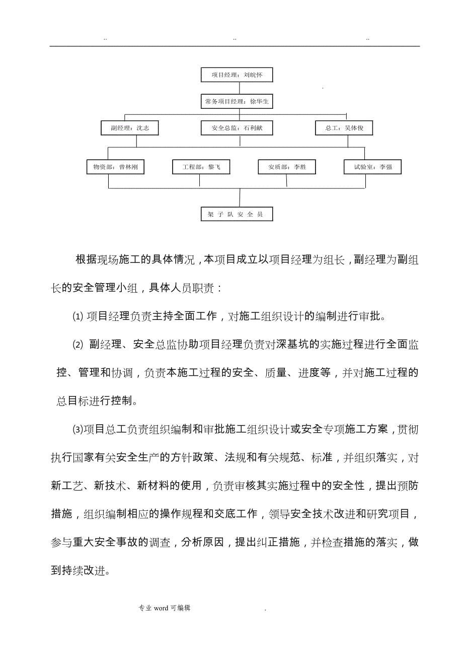 深基坑专项安全工程施工设计方案_第5页