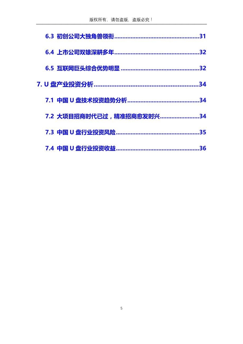 2020年U盘行业市场分析调研报告_第5页