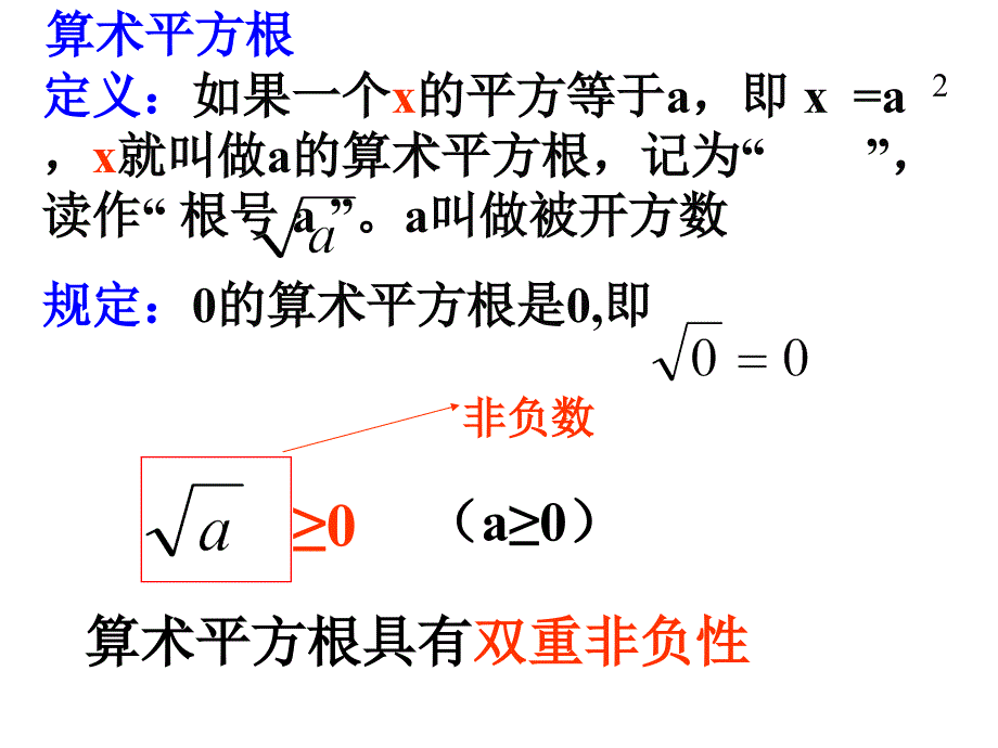 算术平方根、平方根、立方根之间区别联系_第1页