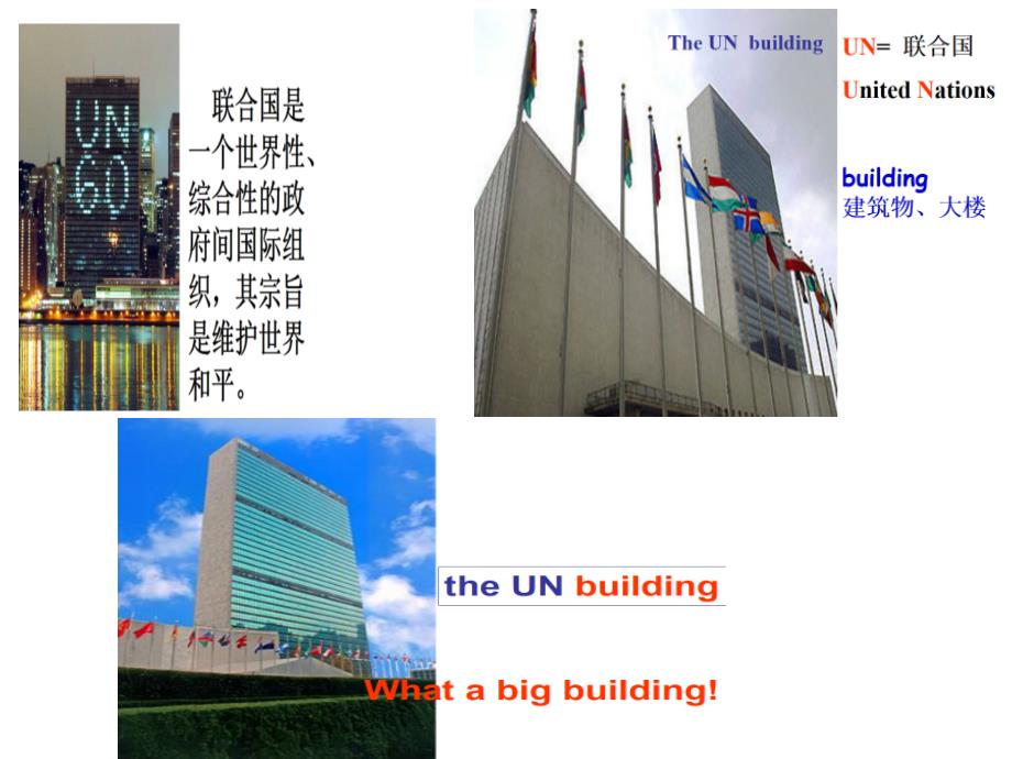 六年级下册英语课件Module9 Unit 1 Do you want to visit the UN building？外研社（三起） (4)_第3页