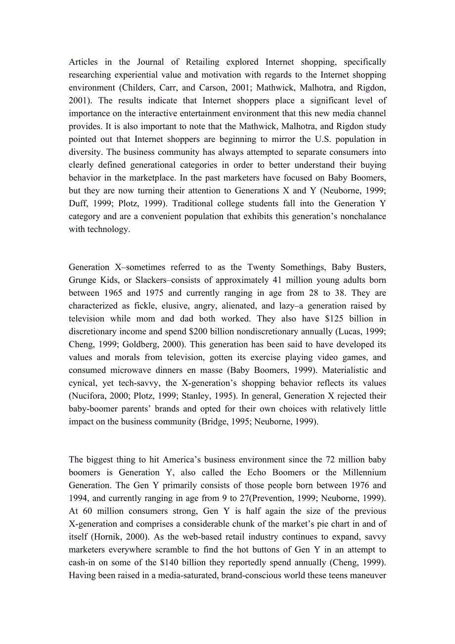 【精品文档】470关于学生网上互联网购物消费行为分析有关的外文文献翻译成品：大学生网络购物行为研究（中英文双语对照）_第3页