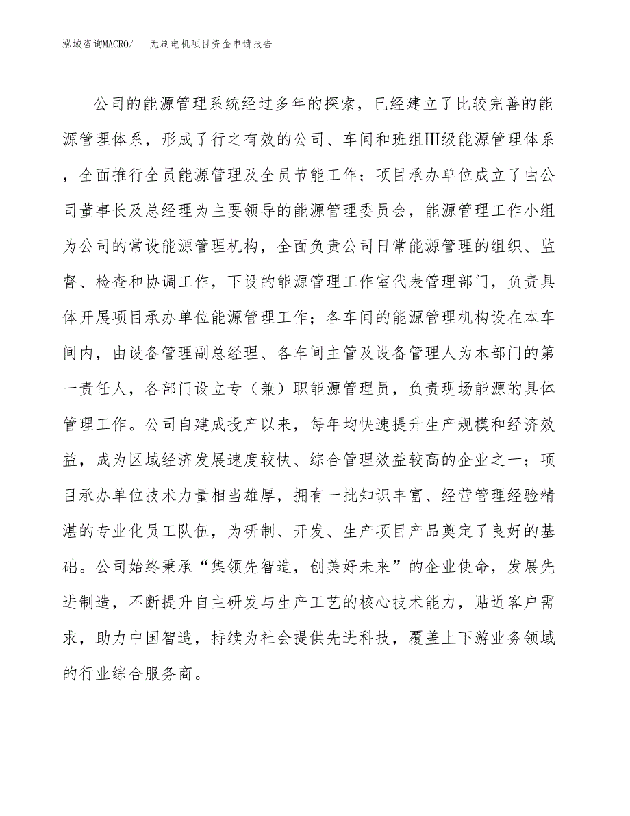 无刷电机项目资金申请报告.docx_第4页