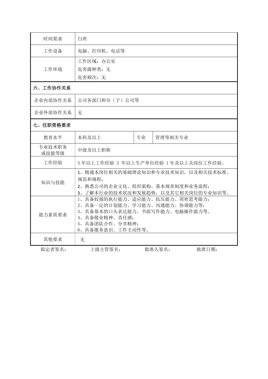 制度管理员岗位说明书【最新推荐】_第2页