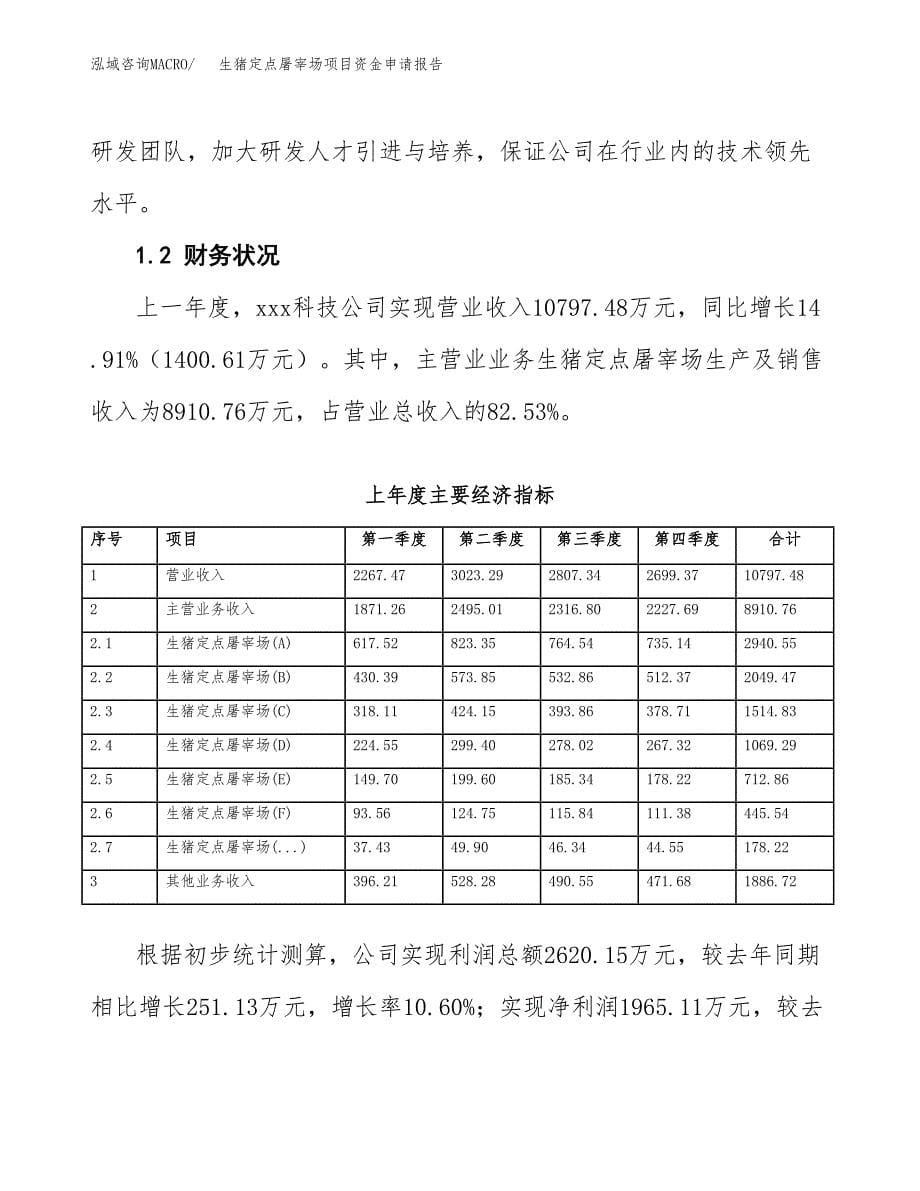 生猪定点屠宰场项目资金申请报告.docx_第5页