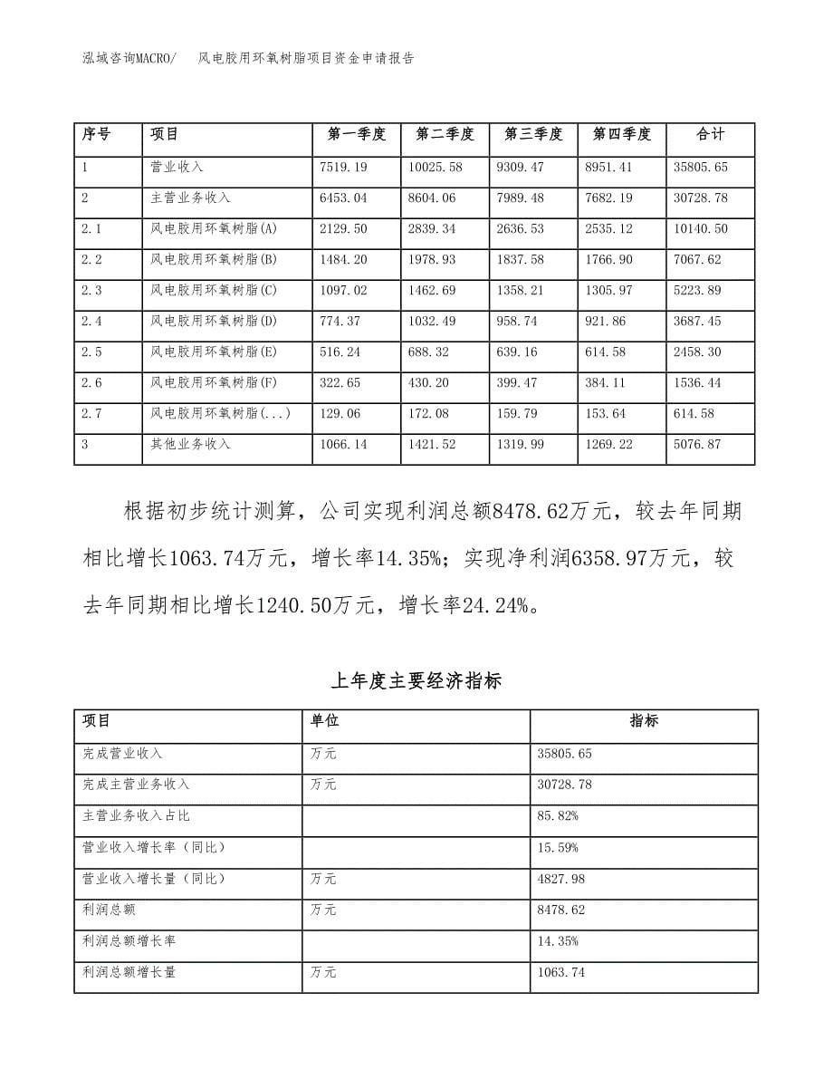 风电胶用环氧树脂项目资金申请报告.docx_第5页