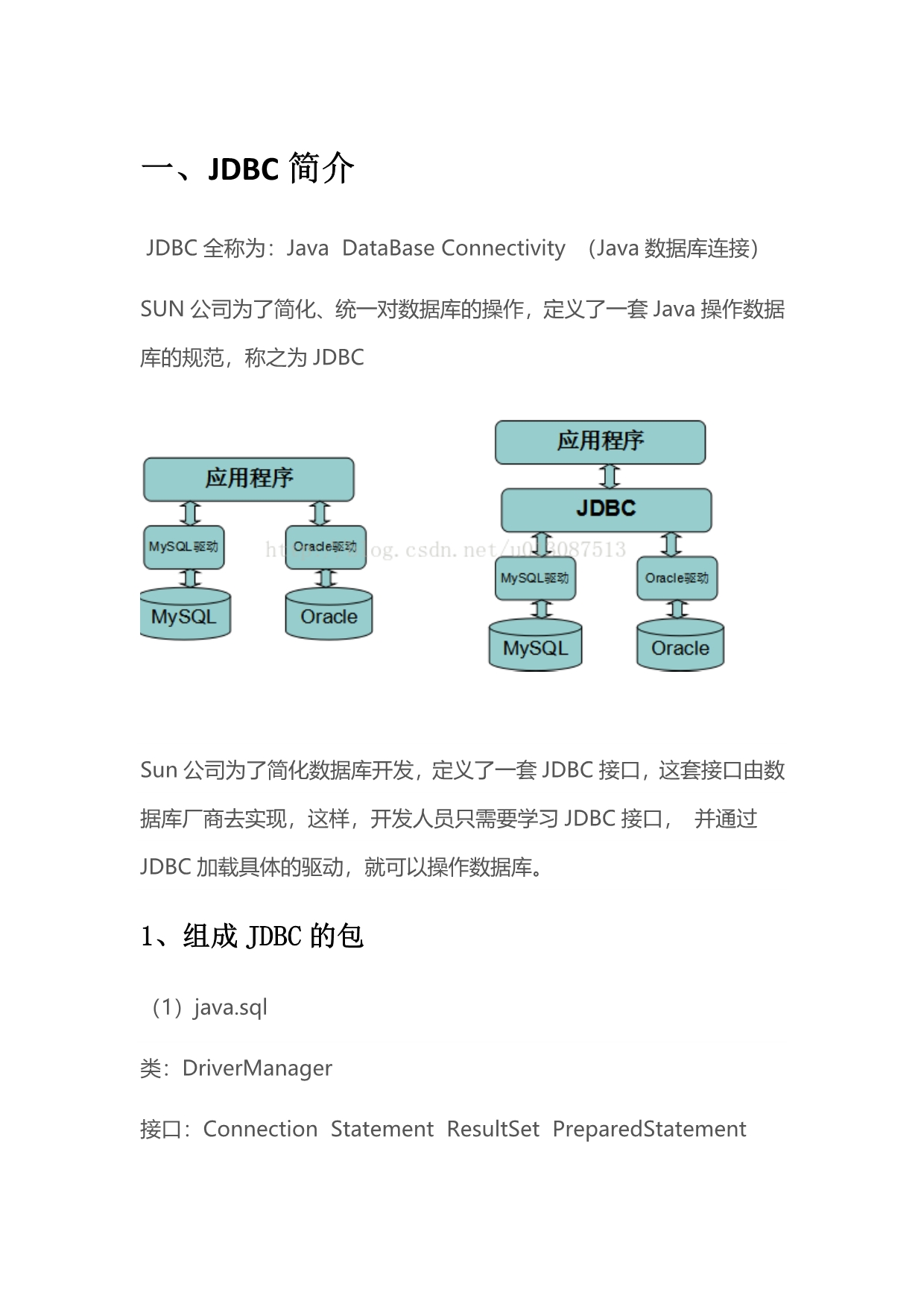 JDBC详解（连接操作数据库、处理大数据、批处理）_第1页