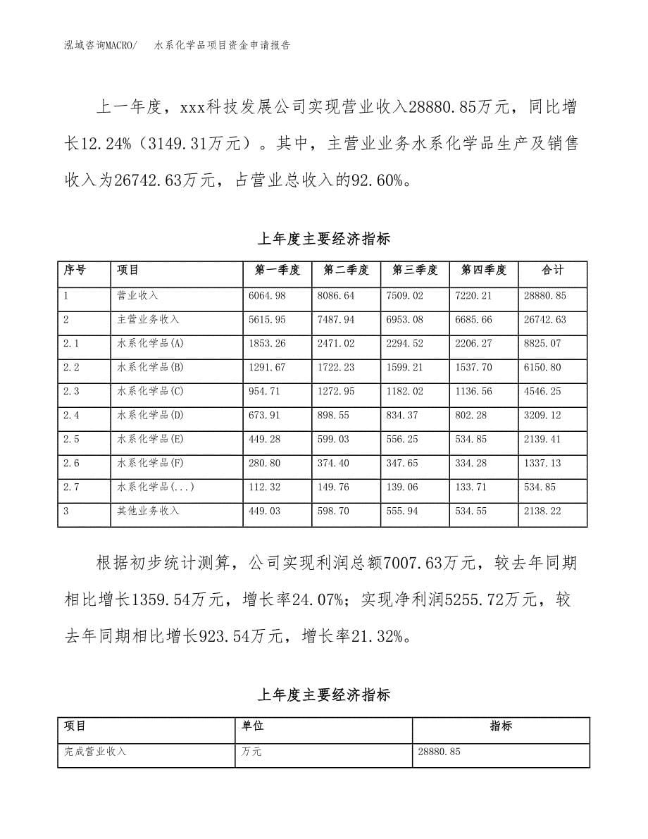 水系化学品项目资金申请报告.docx_第5页