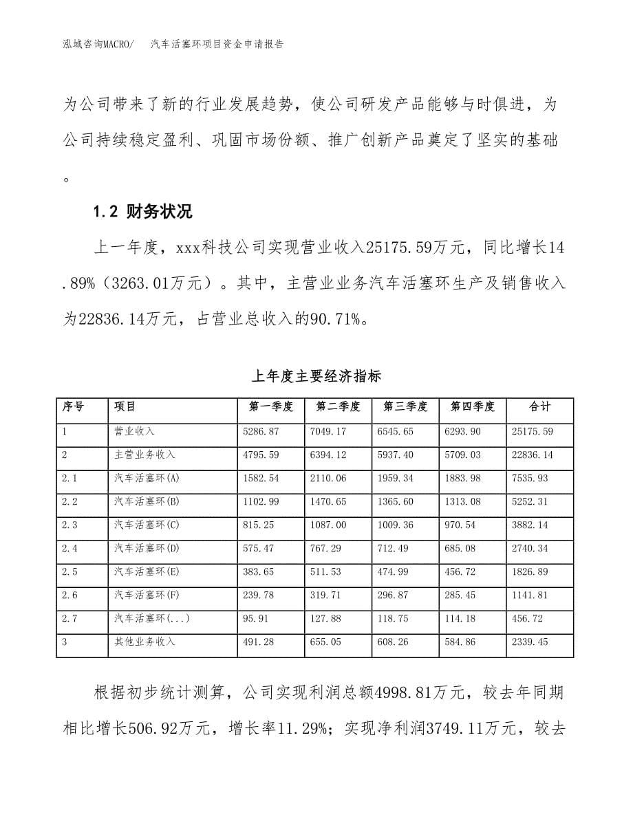 汽车活塞环项目资金申请报告.docx_第5页