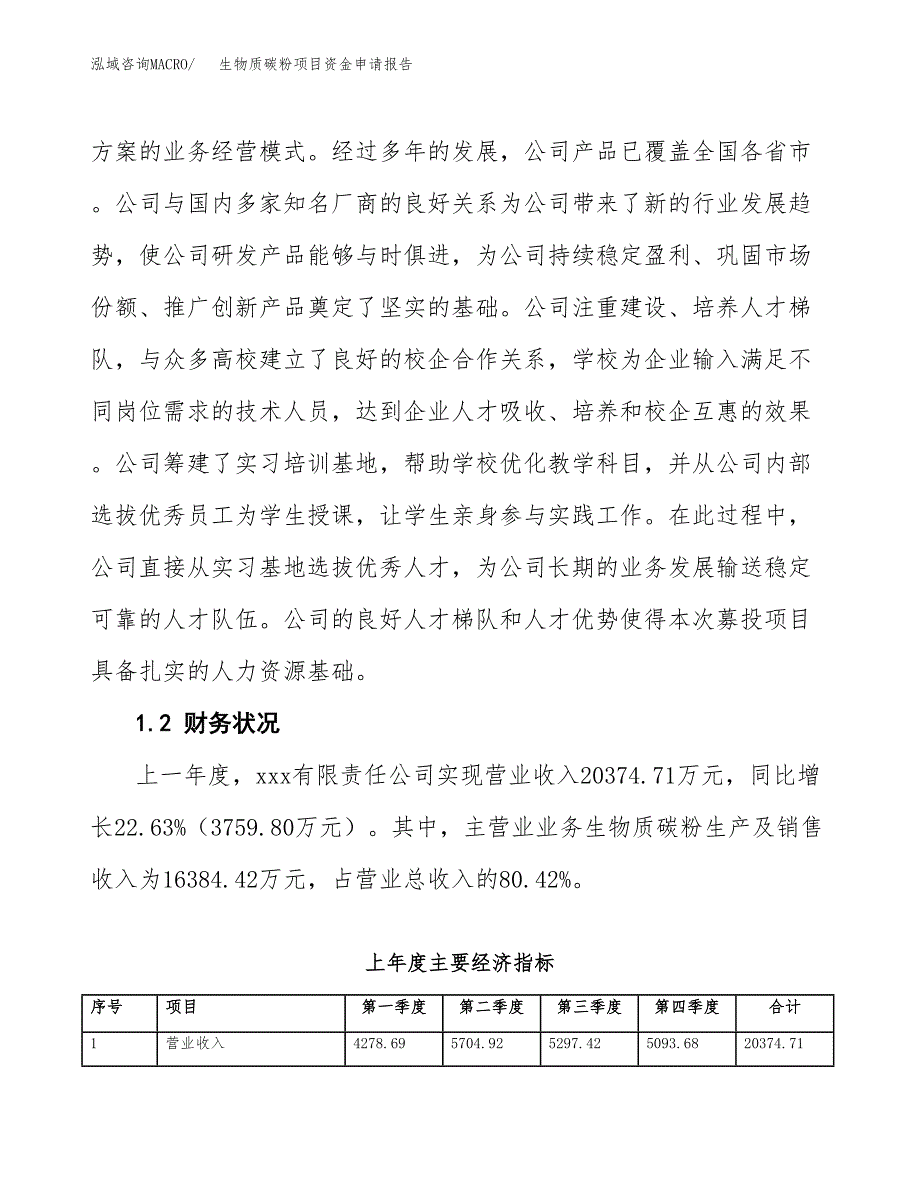 生物质碳粉项目资金申请报告.docx_第4页