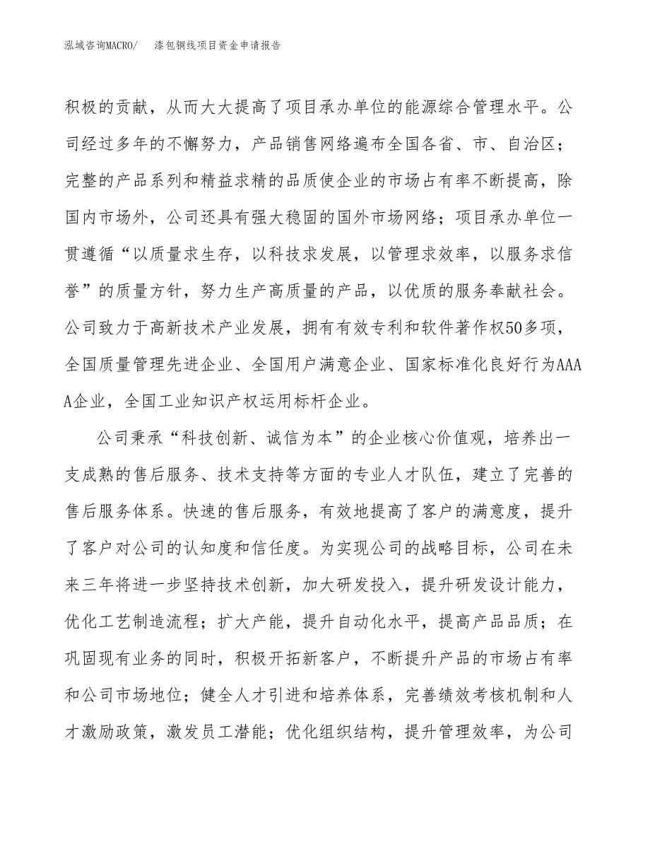 漆包铜线项目资金申请报告.docx_第5页