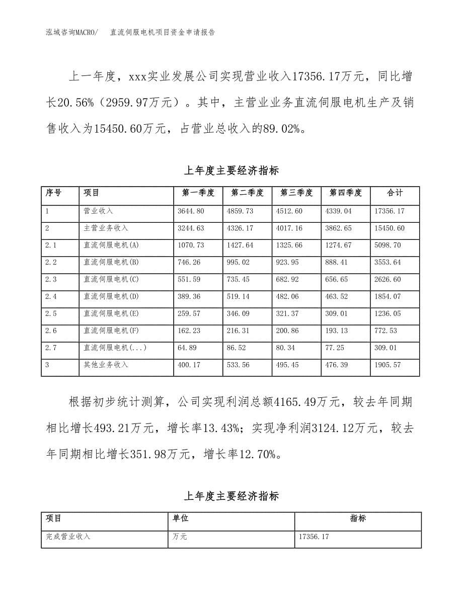 直流伺服电机项目资金申请报告.docx_第5页