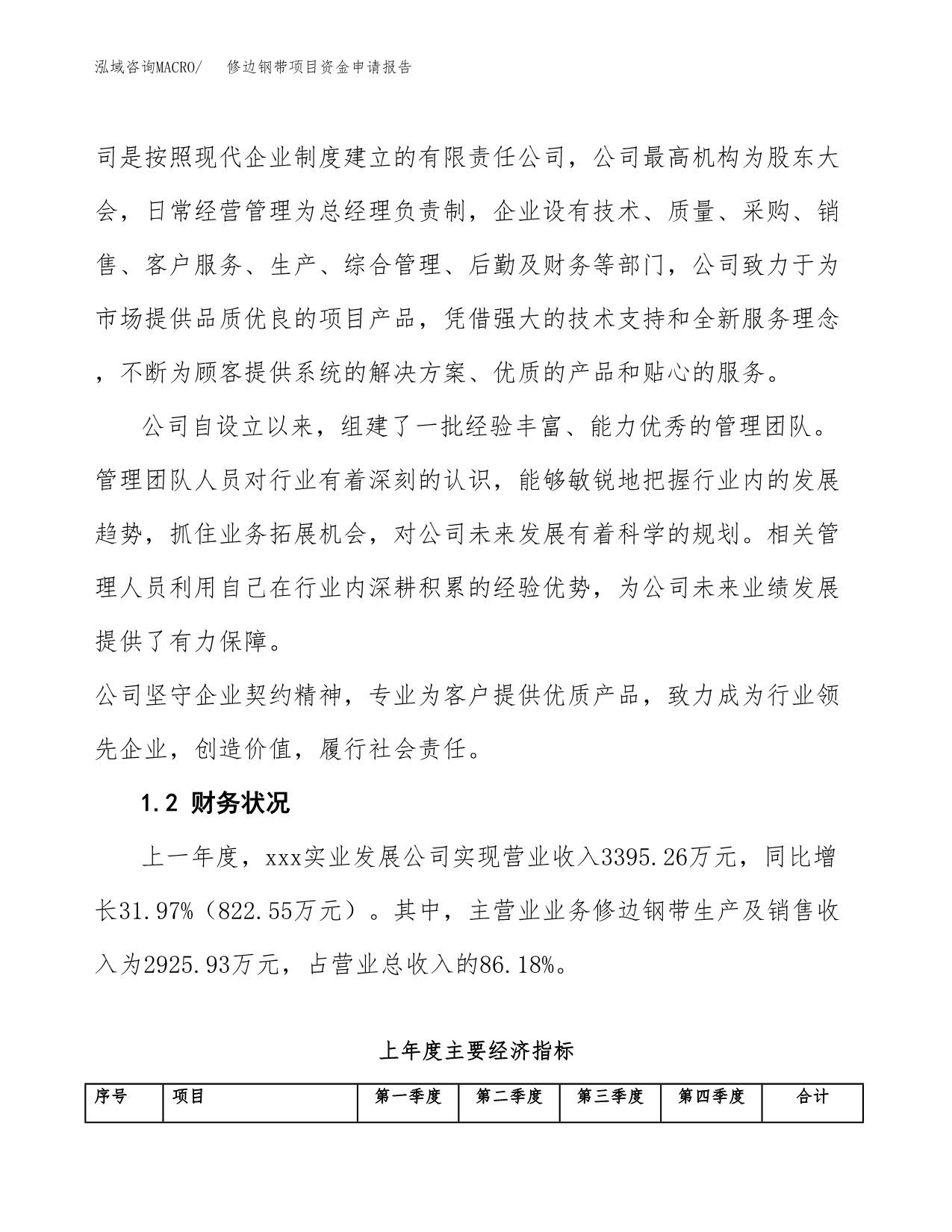 修边钢带项目资金申请报告.docx_第4页