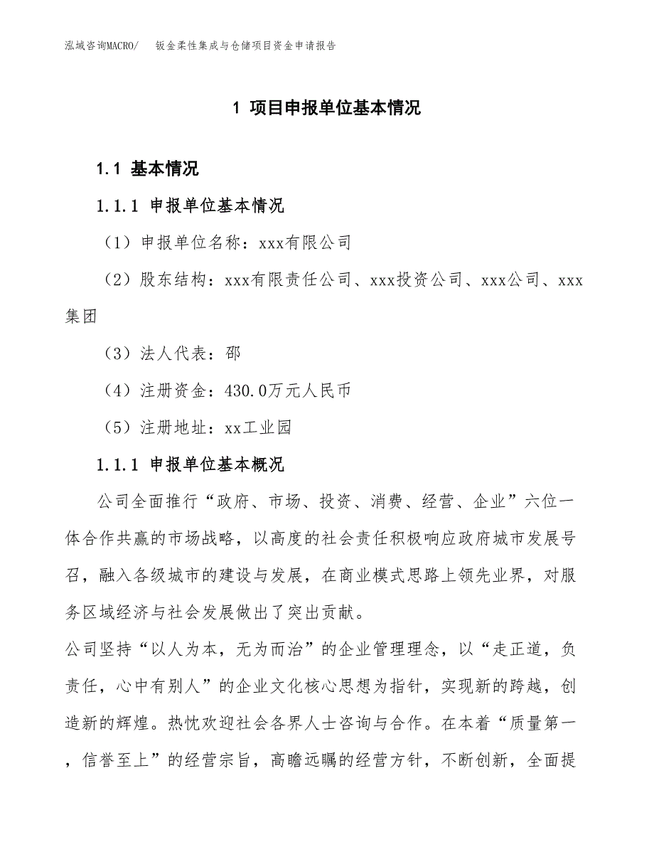 钣金柔性集成与仓储项目资金申请报告.docx_第3页