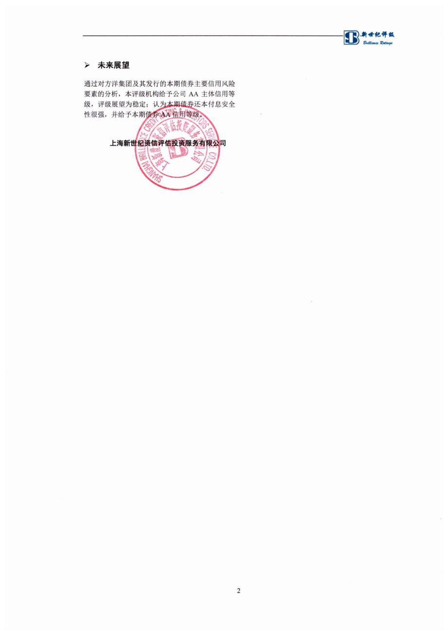 江苏方洋集团有限公司主体信用评级报告(更新)_第2页