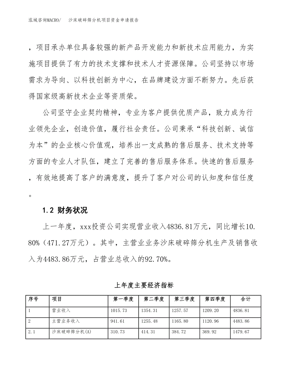 沙床破碎筛分机项目资金申请报告.docx_第4页