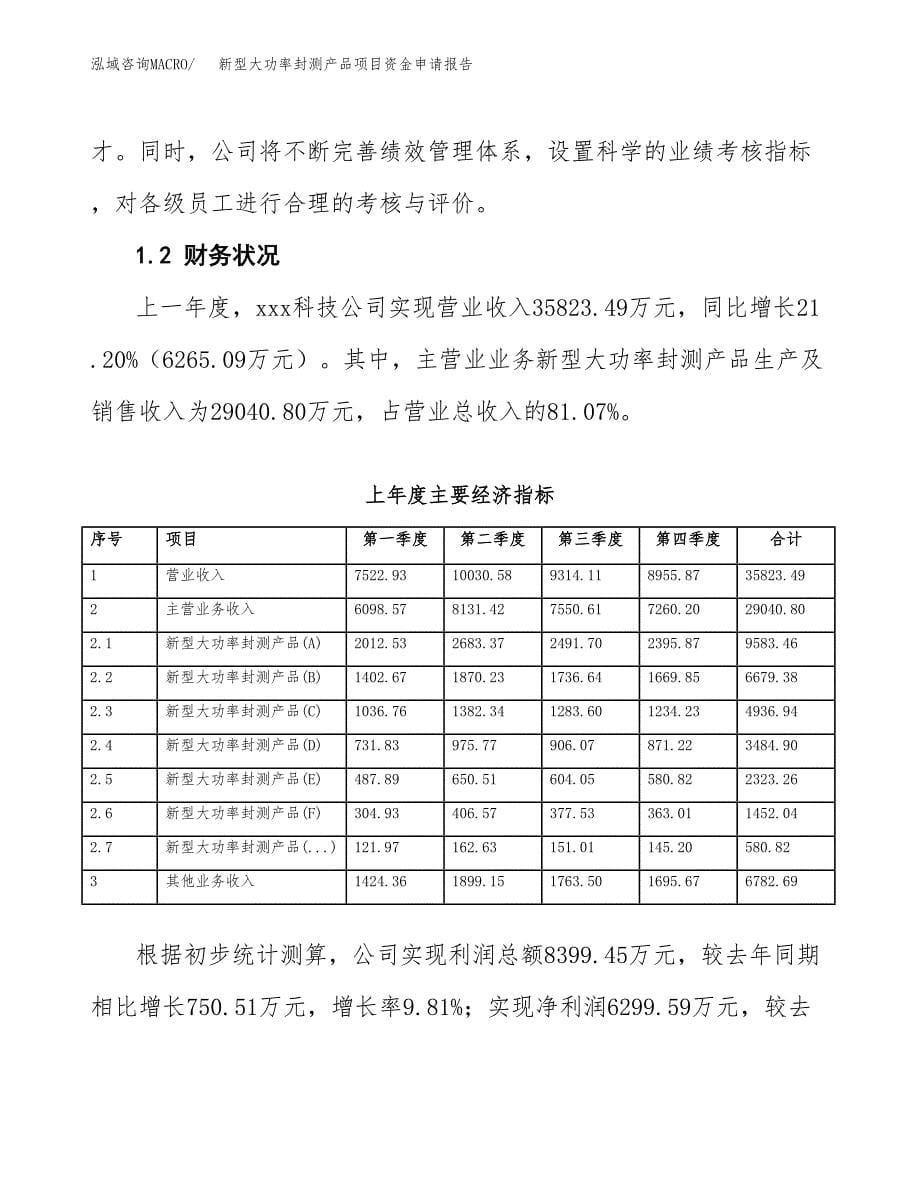 新型大功率封测产品项目资金申请报告.docx_第5页