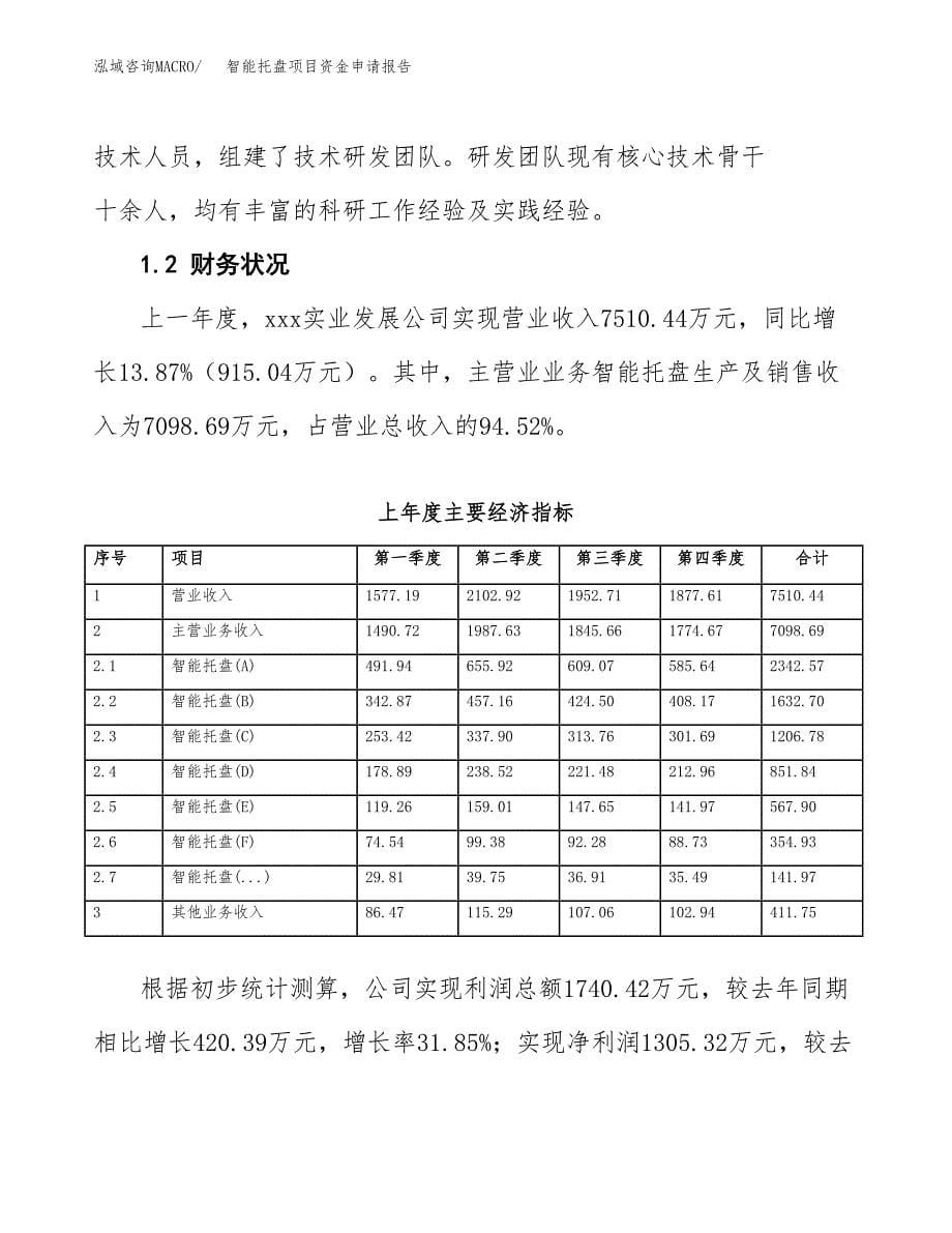 智能托盘项目资金申请报告.docx_第5页