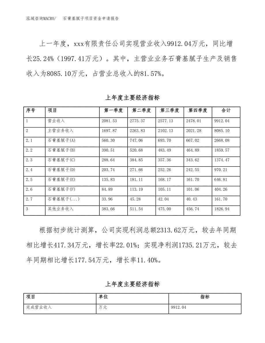 石膏基腻子项目资金申请报告.docx_第5页