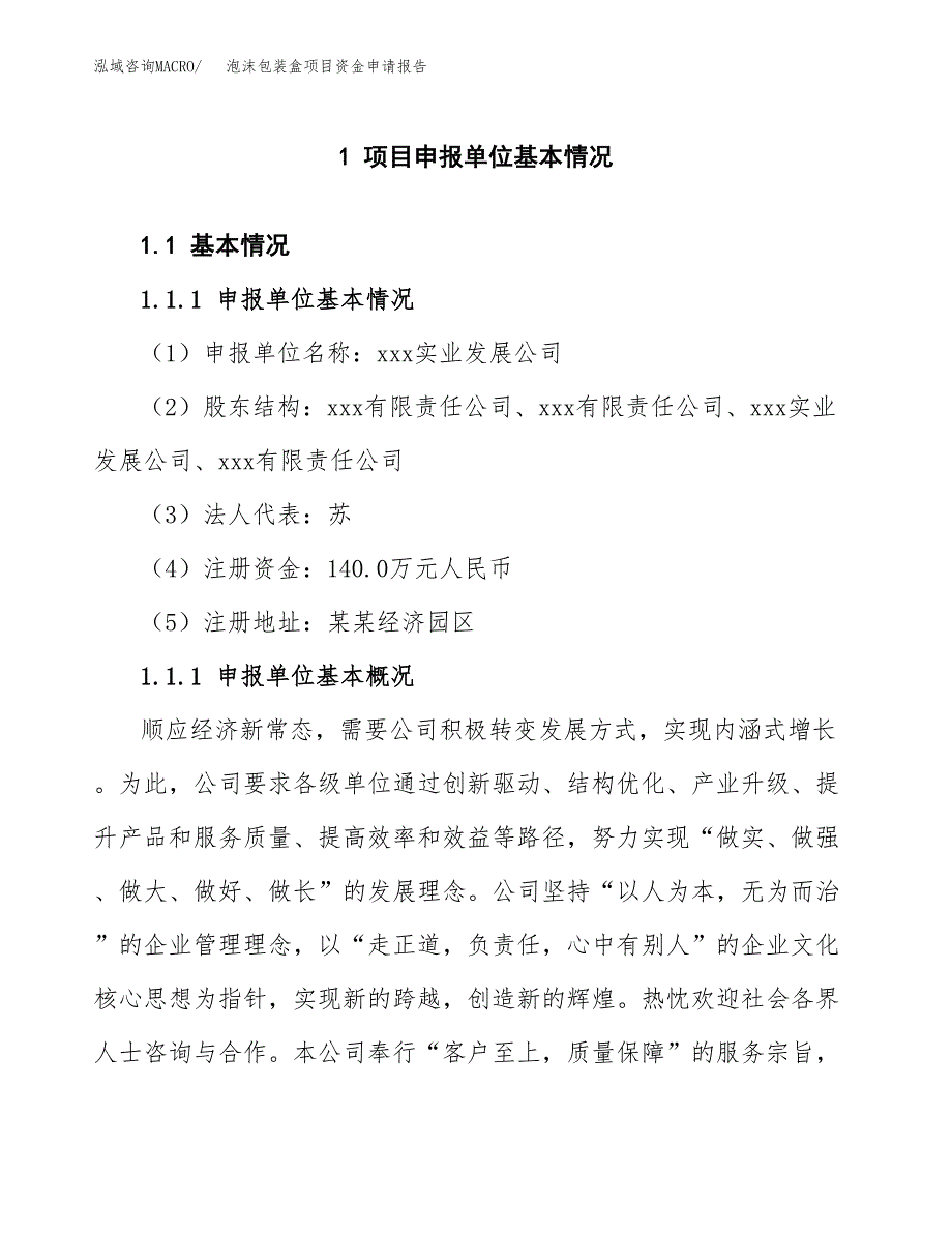 泡沫包装盒项目资金申请报告.docx_第3页