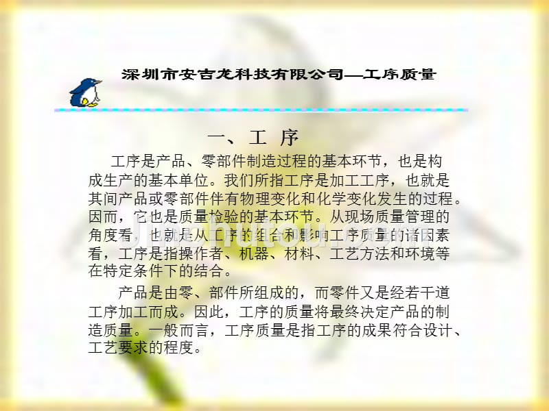 深圳市安吉龙科技有限公司—工序_第1页