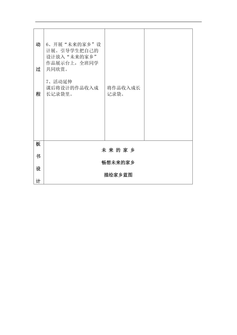 辽海版品德与生活二年级上册未来的家乡教案设计_第2页