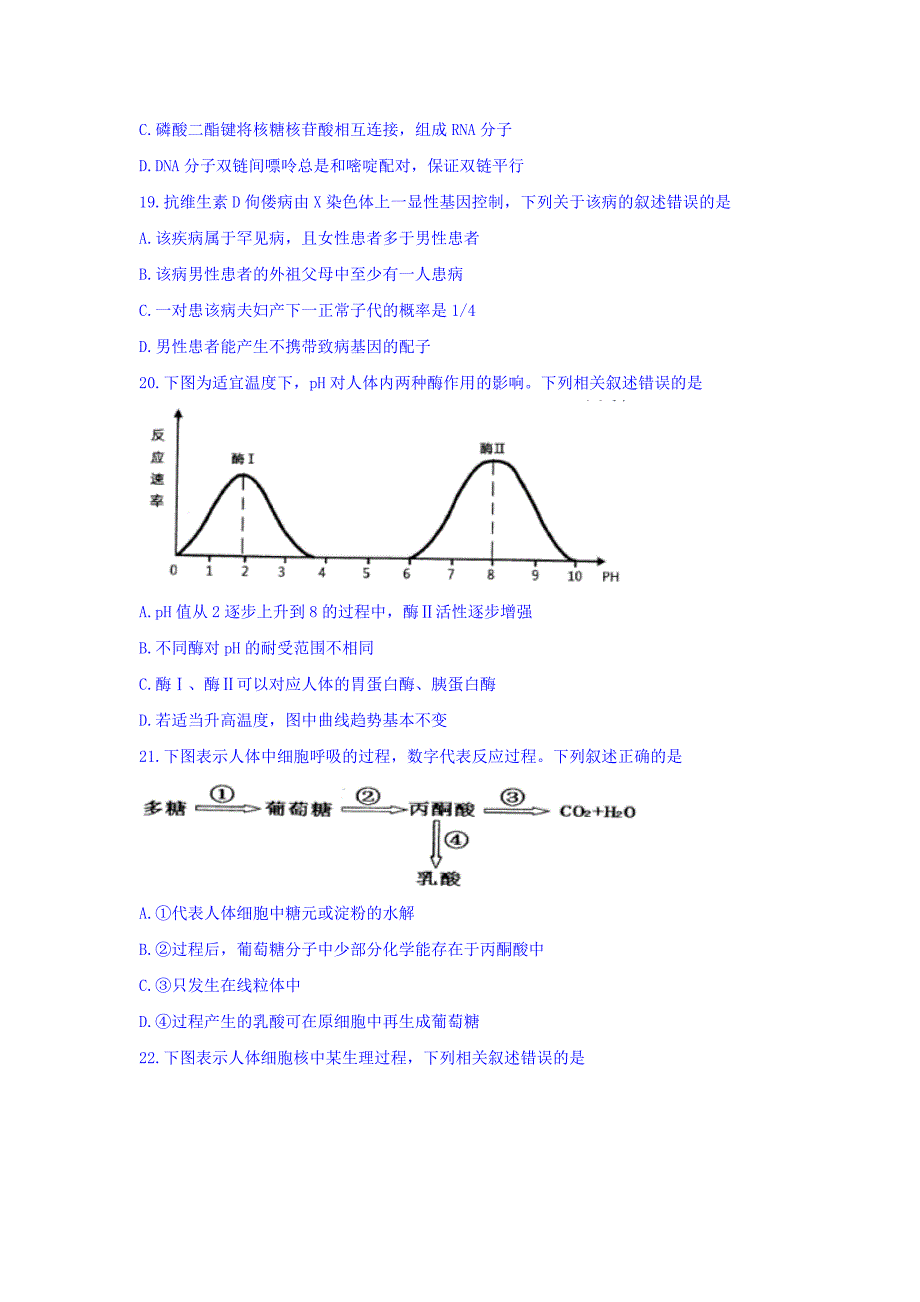 浙江省选考（学考）十校联盟高三3月适应性考试生物试题 Word版含答案.doc_第4页