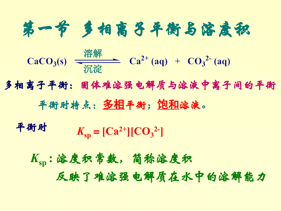 医用基础化学课件-第四章 难溶强电解质的多相离子平衡_第4页