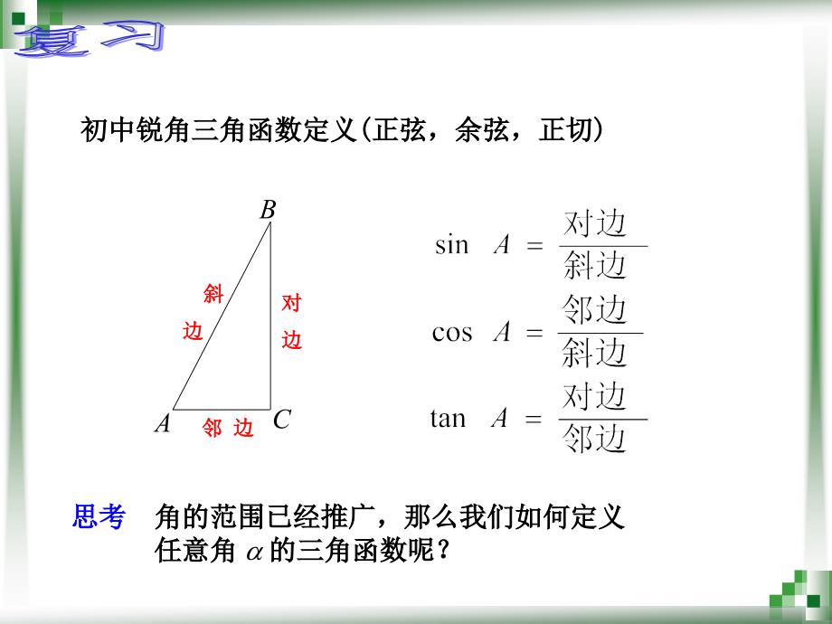 《任意角的三角比定义》ppt课件(3)_第2页