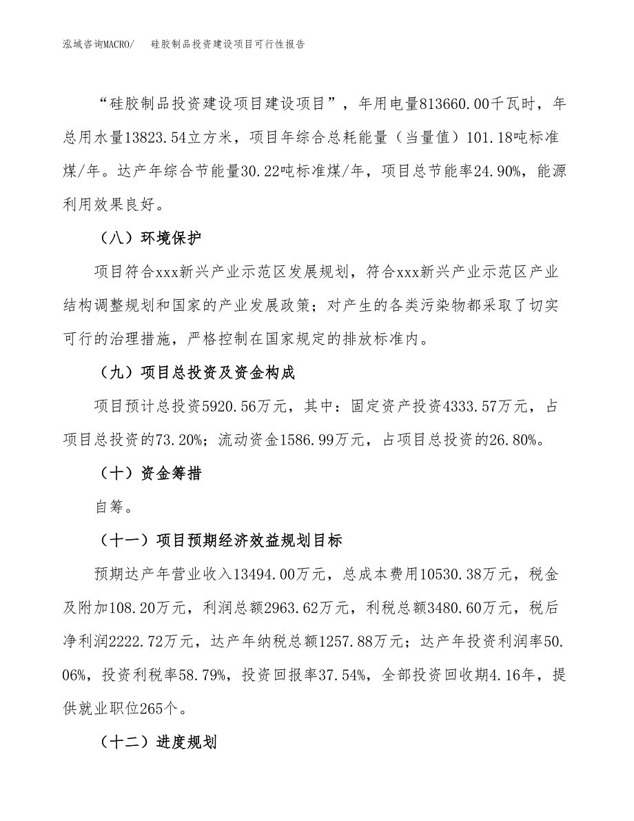 关于硅胶制品投资建设项目可行性报告（立项申请）.docx_第4页