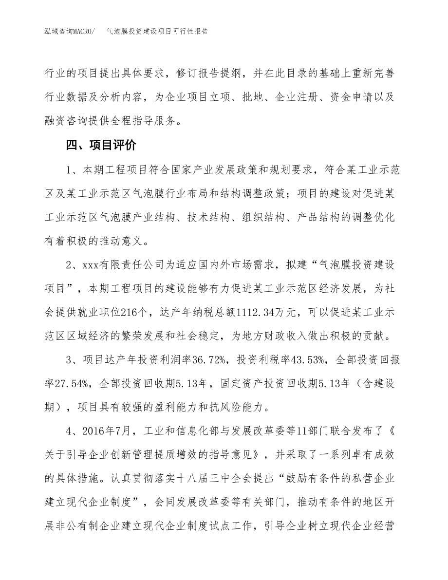 关于气泡膜投资建设项目可行性报告（立项申请）.docx_第5页