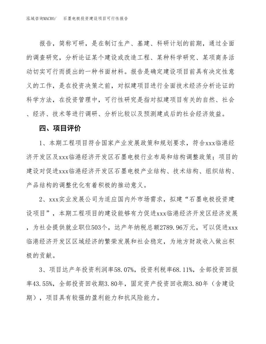 关于石墨电极投资建设项目可行性报告（立项申请）.docx_第5页