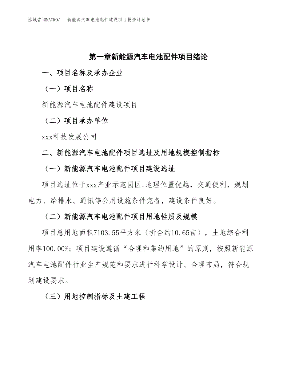 新能源汽车电池配件建设项目投资计划书(汇报材料).docx_第4页