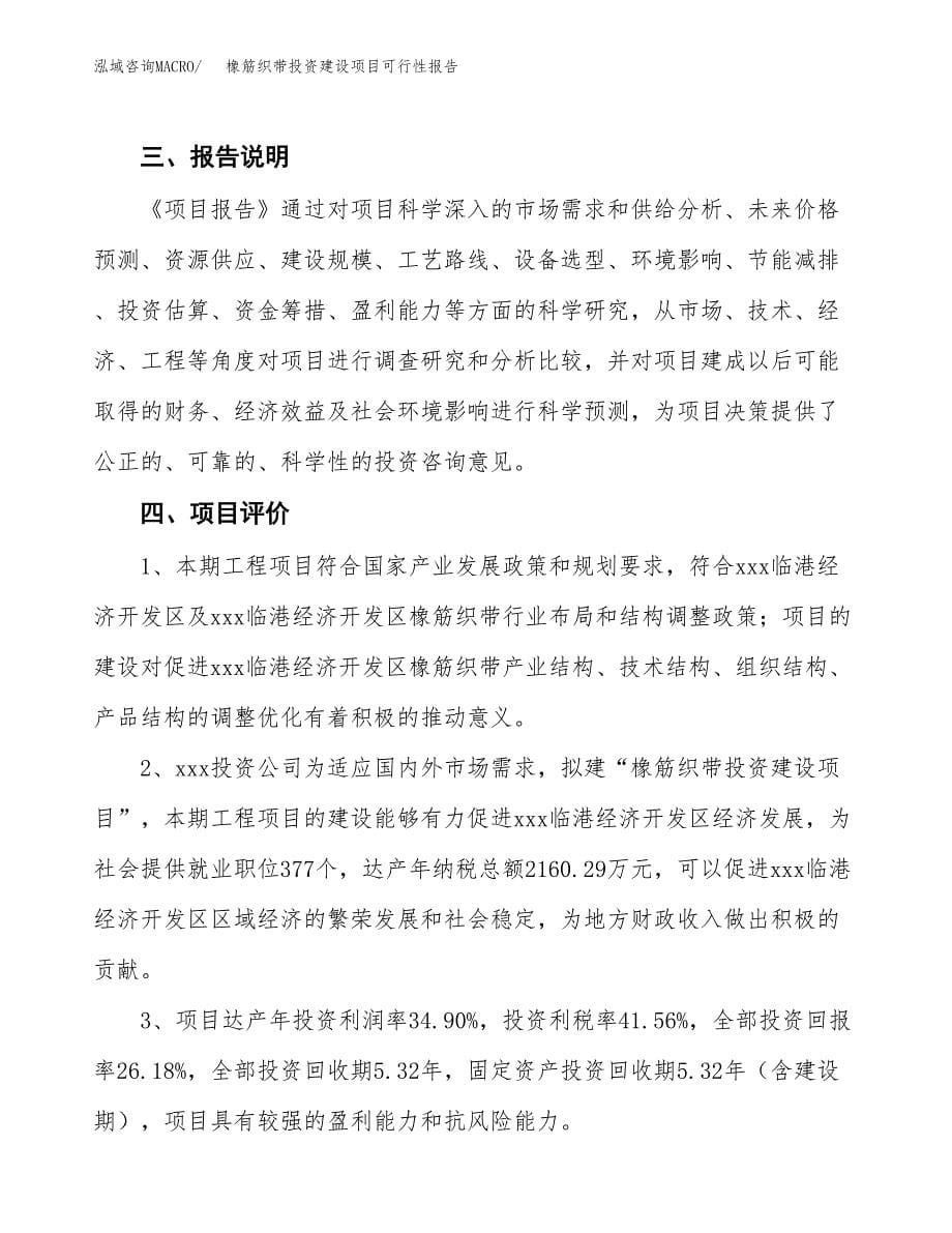 关于橡筋织带投资建设项目可行性报告（立项申请）.docx_第5页