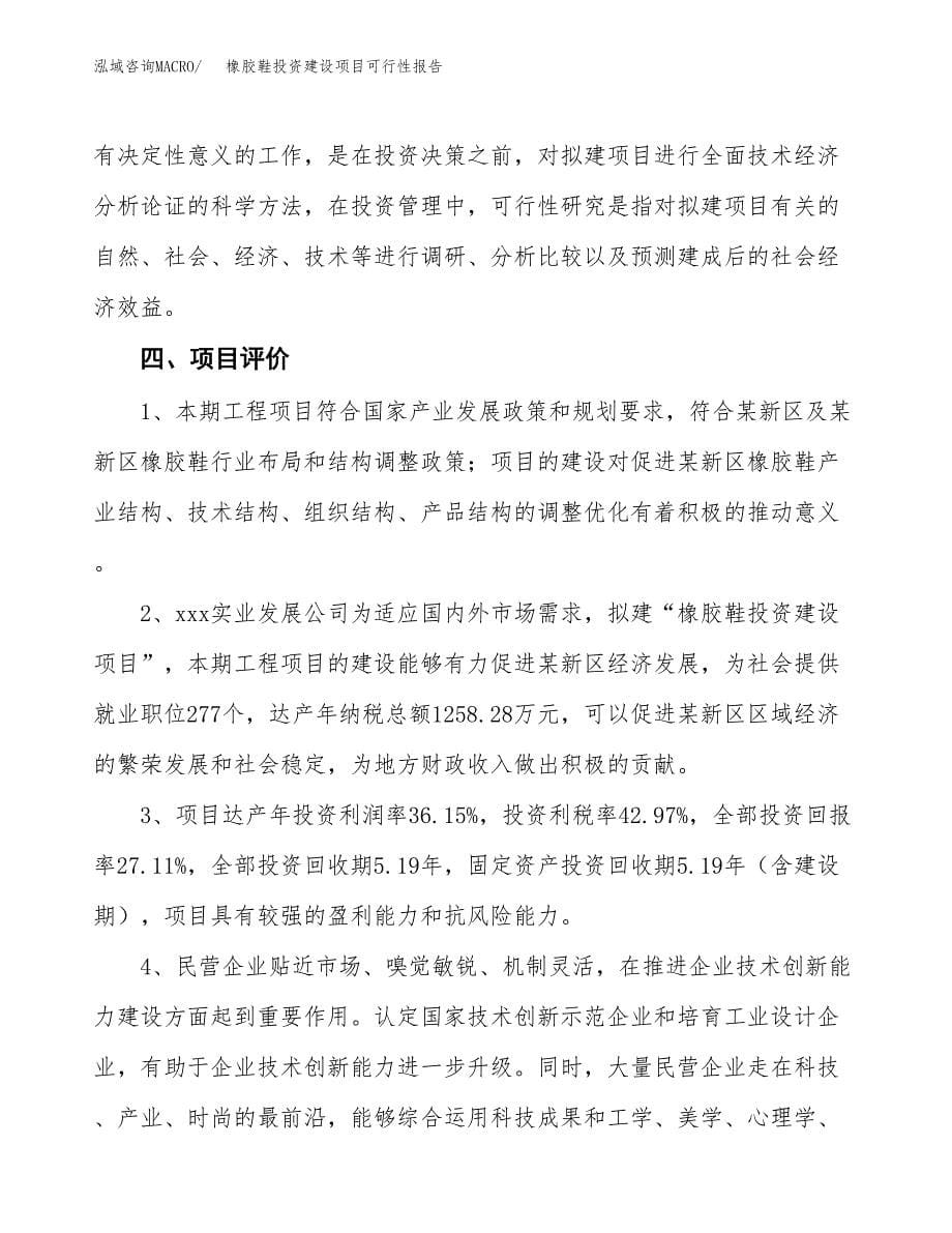 关于橡胶鞋投资建设项目可行性报告（立项申请）.docx_第5页