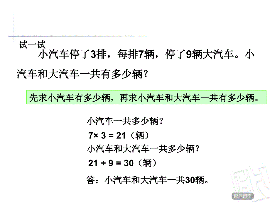 二年级下数学课件-乘加乘减应用题(青岛版)_第4页