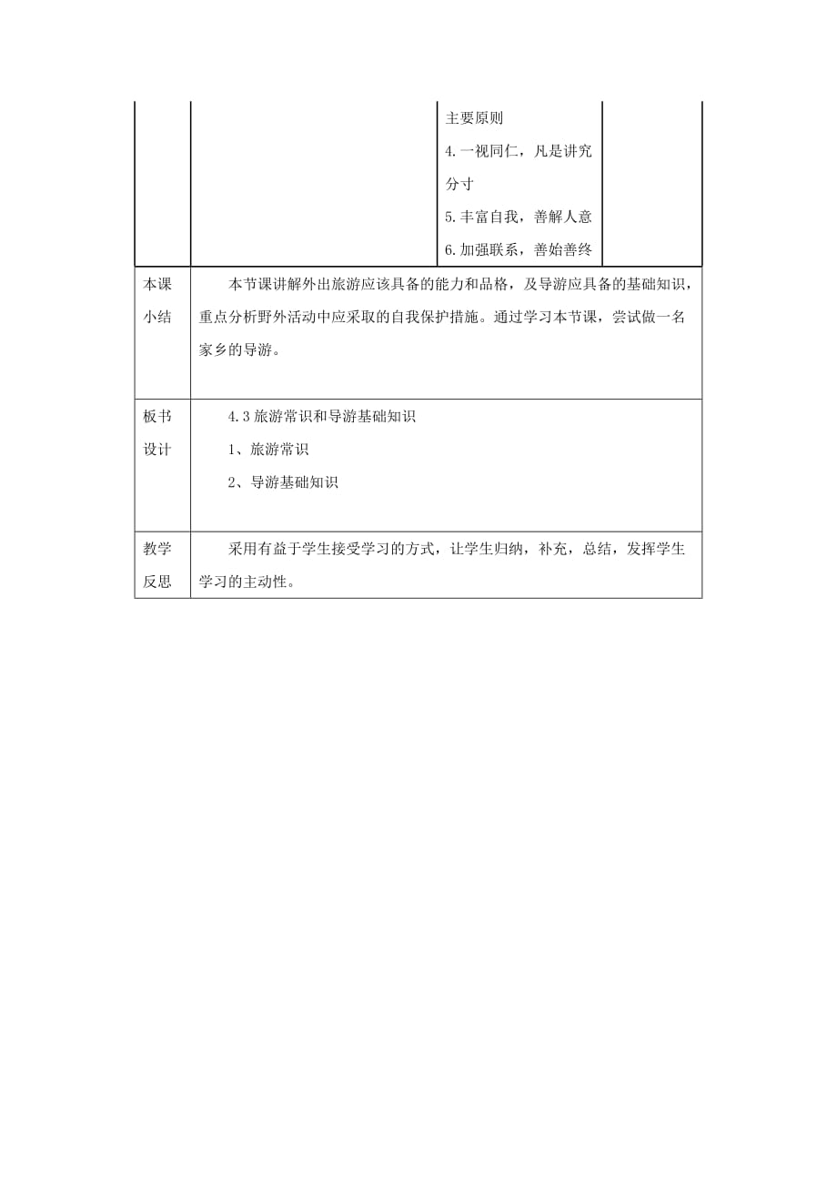 湘教高中地理选修三 4.3旅游常识和导游基础知识教案 .doc_第2页