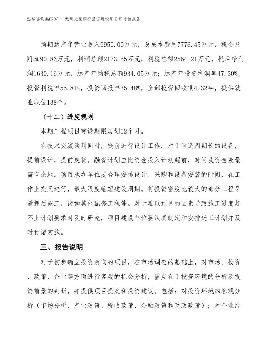 关于无氧光亮铜杆投资建设项目可行性报告（立项申请）.docx_第5页