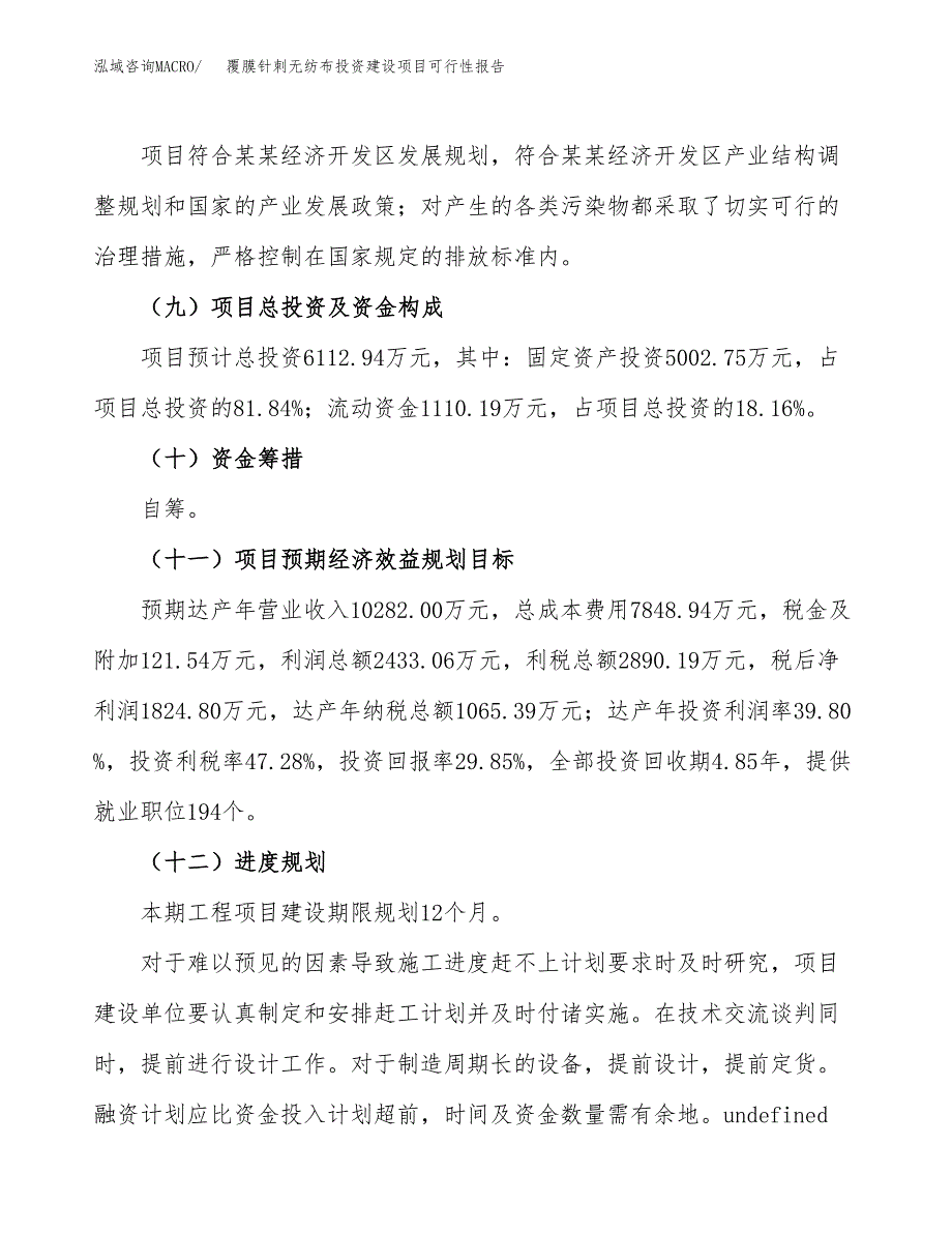 关于覆膜针刺无纺布投资建设项目可行性报告（立项申请）.docx_第4页