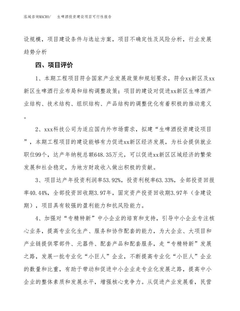 关于生啤酒投资建设项目可行性报告（立项申请）.docx_第5页