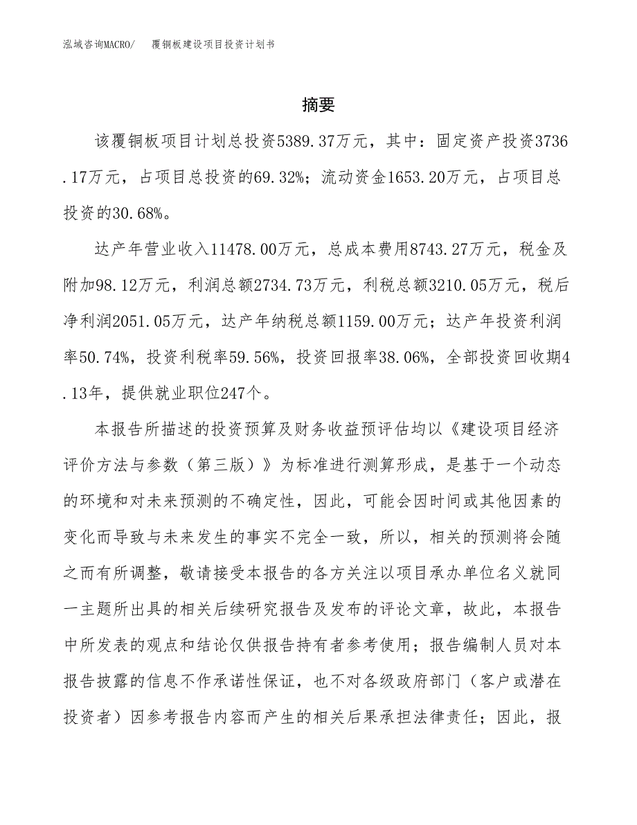 覆铜板建设项目投资计划书(汇报材料).docx_第2页