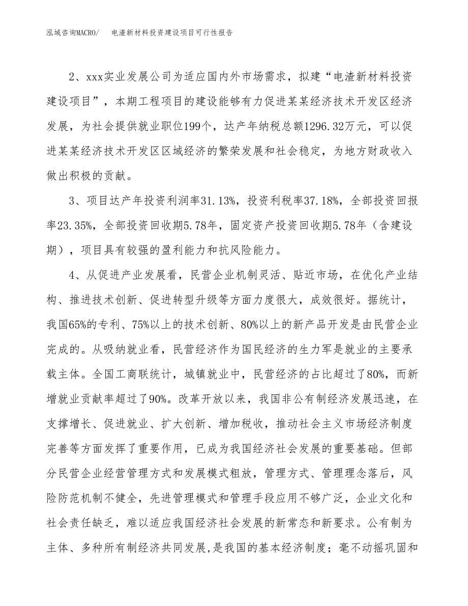 关于电渣新材料投资建设项目可行性报告（立项申请）.docx_第5页