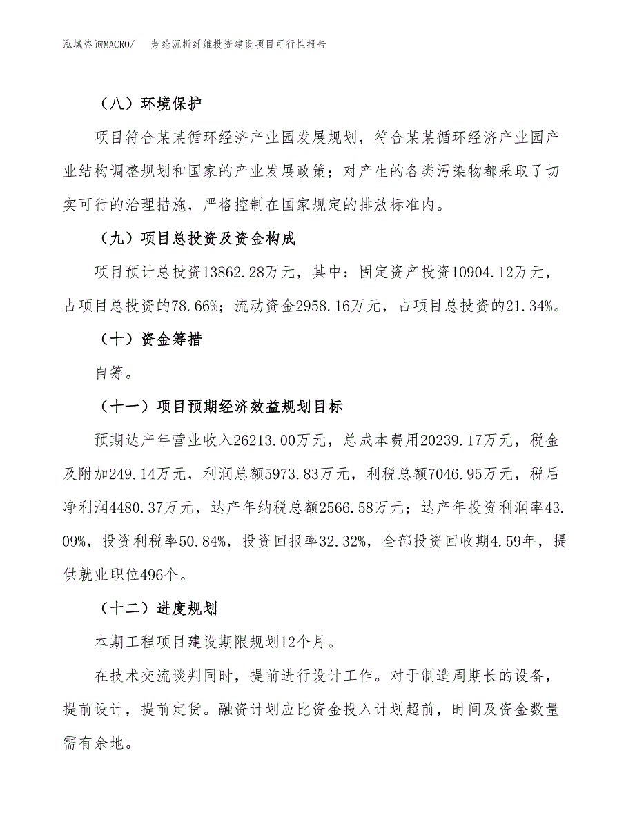 关于芳纶沉析纤维投资建设项目可行性报告（立项申请）.docx_第4页