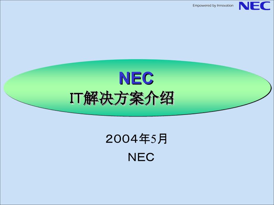 NEC公司IT解决方案介绍_第1页