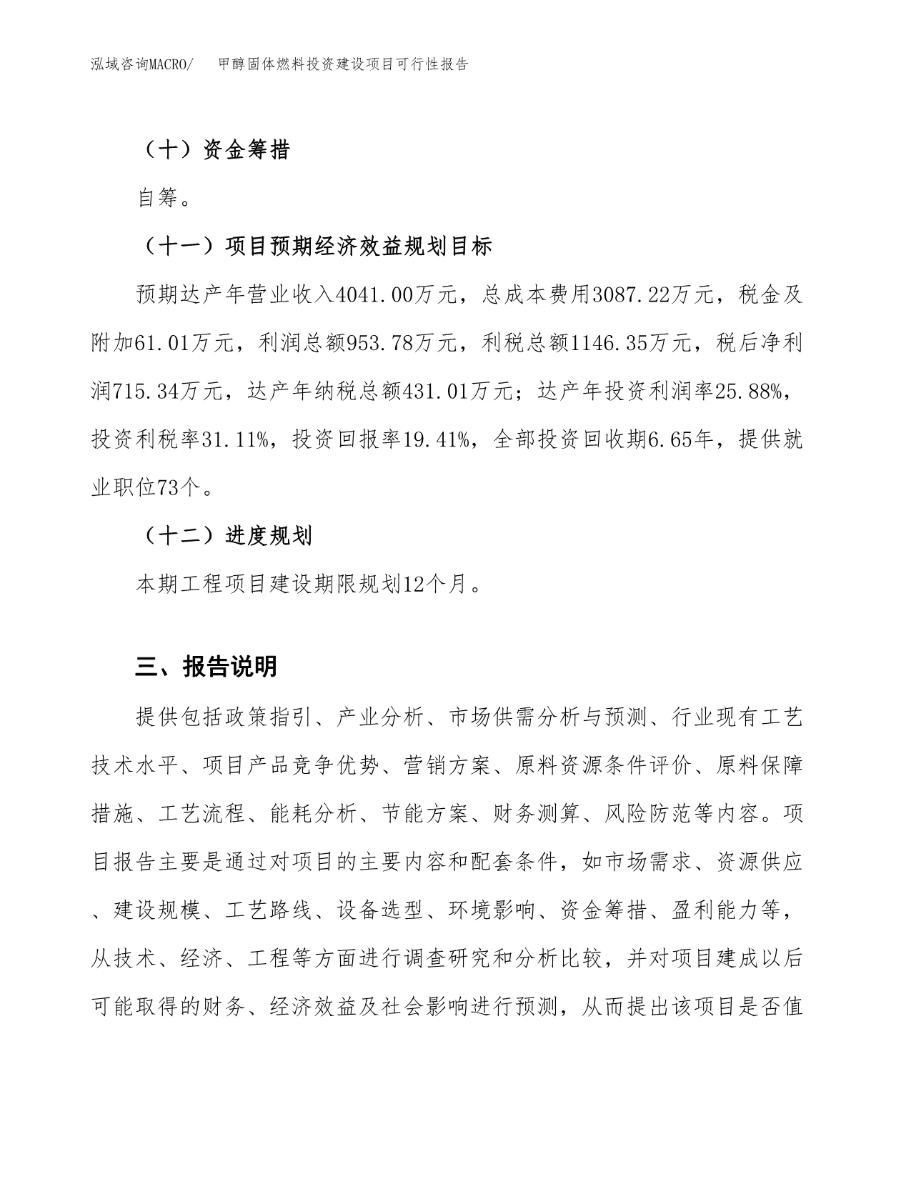 关于甲醇固体燃料投资建设项目可行性报告（立项申请）.docx_第5页