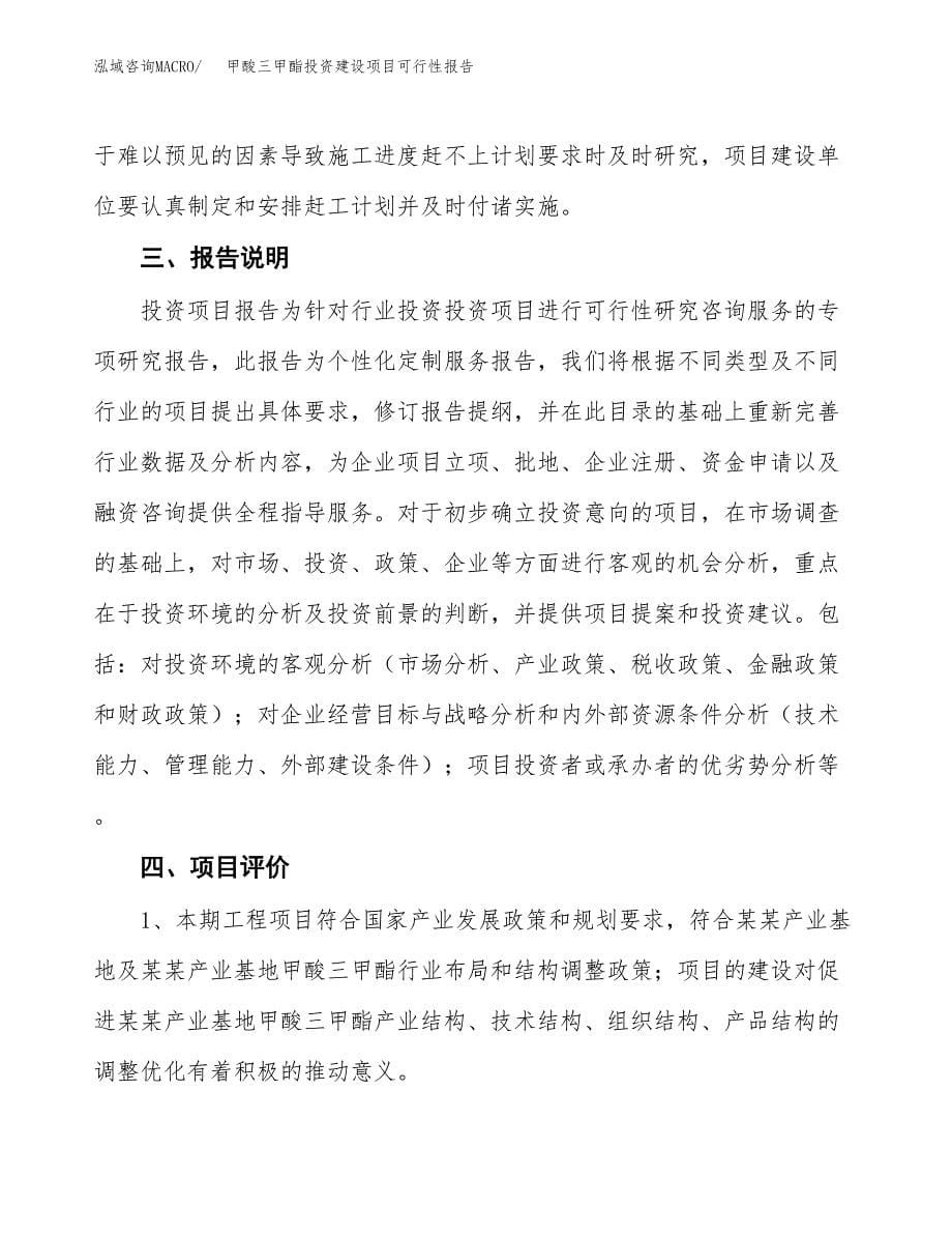 关于甲酸三甲酯投资建设项目可行性报告（立项申请）.docx_第5页